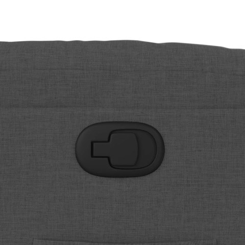 FOTEL ROZKŁADANY CIEMNOSZARY TAPICEROWANY TKANINĄ