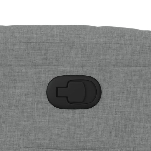 FOTEL ROZKŁADANY JASNOSZARY TAPICEROWANY TKANINĄ