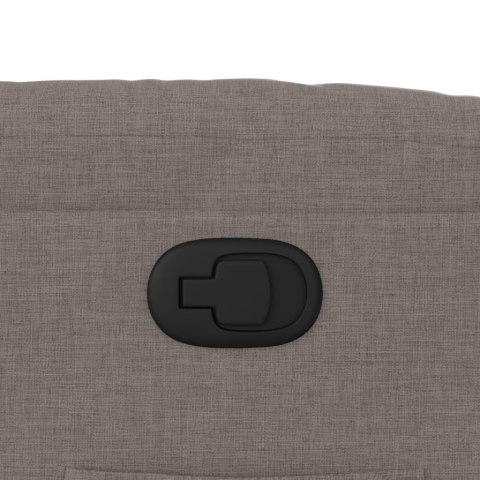 FOTEL ROZKŁADANY KOLOR TAUPE OBITY TKANINĄ