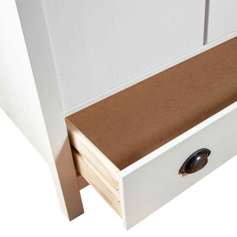 SZAFA DWUDRZWIOWA LL BIAŁA 89X50X170CM LITA SOSNA