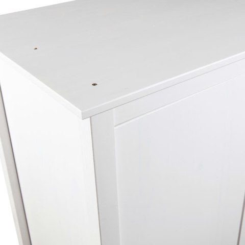 SZAFA DWUDRZWIOWA LL BIAŁA 89X50X170CM LITA SOSNA