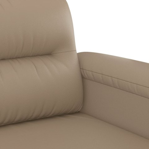 2-OSOBOWA SOFA KOLOR CAPPUCCINO 140CM SZTUCZNA SKÓRA