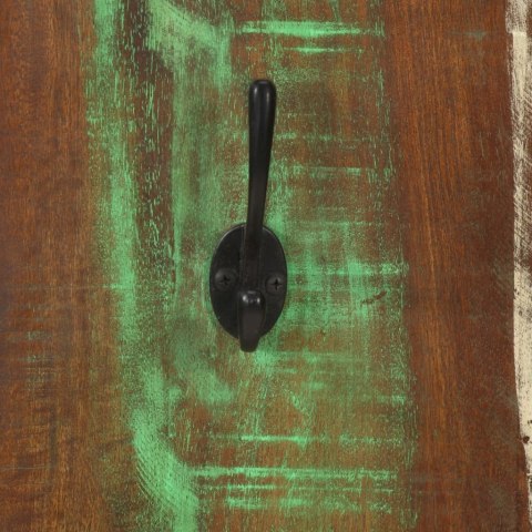 WIESZAKI ŚCIENNE 2 SZT. 36X3X110CM LITE DREWNO Z ODZYSKU