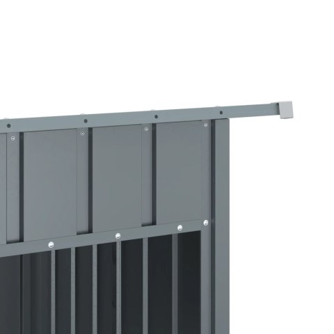 BUDA DLA PSA Z DACHEM ANTRACYTOWA 153X91X110CM STAL