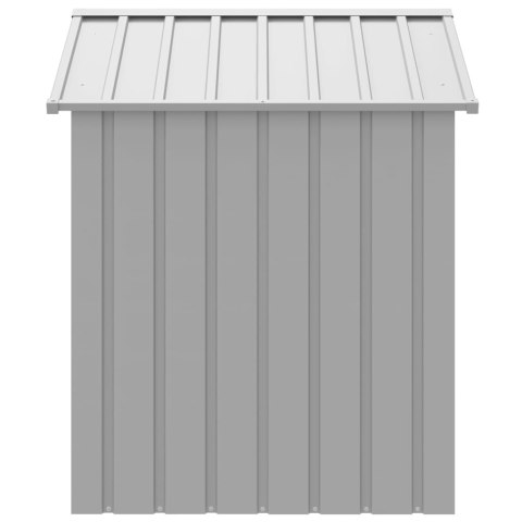 BUDA DLA PSA Z DACHEM JASNOSZARA 117X103X123CM STAL