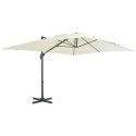 PARASOL WISZĄCY Z ALUMINIOWYM SŁUPKIEM 400X300CM PIASKOWY