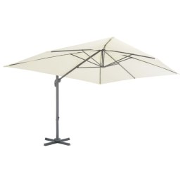 PARASOL WISZĄCY Z ALUMINIOWYM SŁUPKIEM 400X300CM PIASKOWY