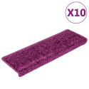 NAKŁADKI NA SCHODY 10 SZT. 65X21X4CM FIOLETOWE