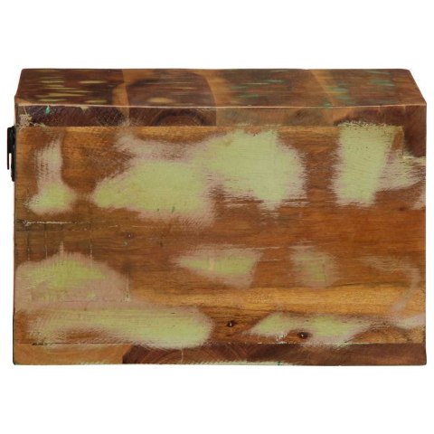 ŚCIENNA SZAFKA POD TV 40X30X19CM LITE DREWNO Z ODZYSKU