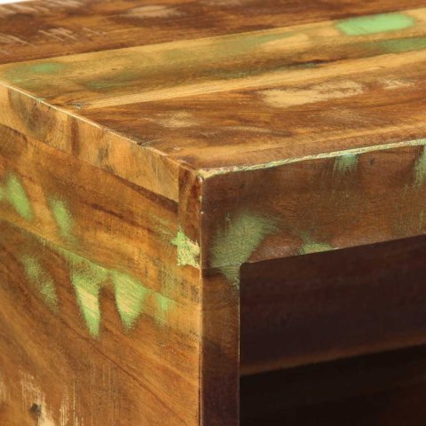 ŚCIENNA SZAFKA POD TV 40X30X19CM LITE DREWNO Z ODZYSKU