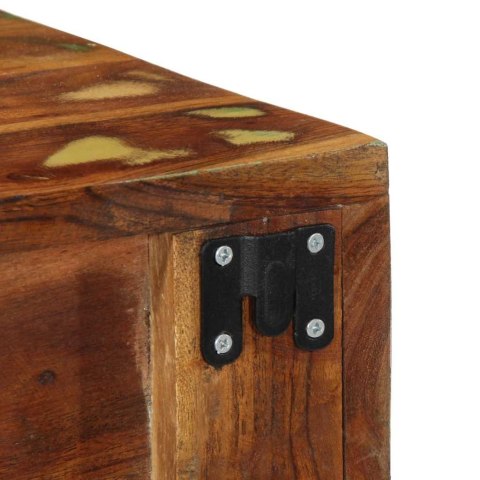 ŚCIENNA SZAFKA POD TV 40X30X19CM LITE DREWNO Z ODZYSKU