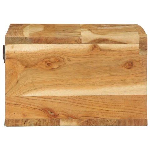 ŚCIENNA SZAFKA POD TV 60X30X19CM LITE DREWNO AKACJOWE