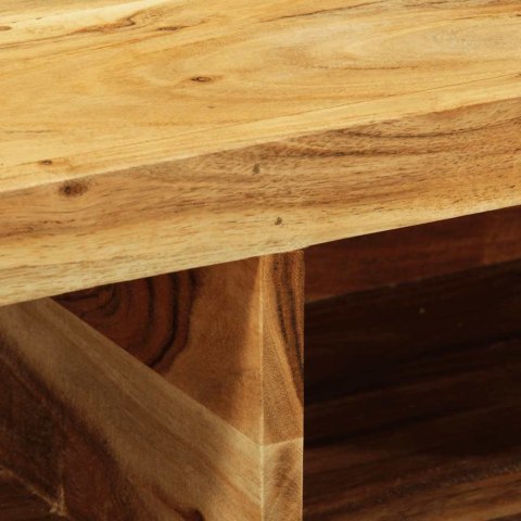 ŚCIENNA SZAFKA POD TV 60X30X19CM LITE DREWNO AKACJOWE