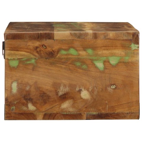 ŚCIENNA SZAFKA POD TV 80X30X19CM LITE DREWNO Z ODZYSKU