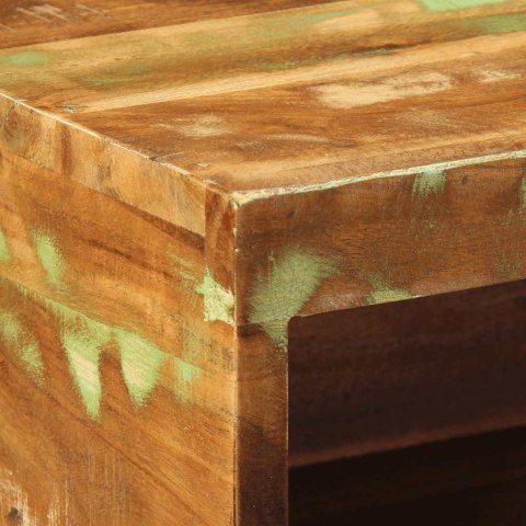 ŚCIENNA SZAFKA POD TV 80X30X19CM LITE DREWNO Z ODZYSKU