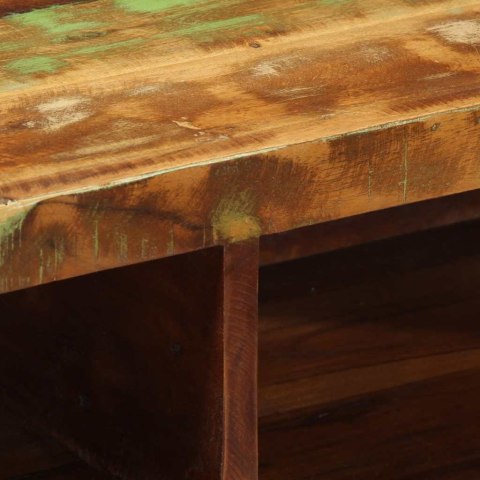 ŚCIENNA SZAFKA POD TV 80X30X19CM LITE DREWNO Z ODZYSKU