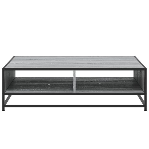 STOLIK KAWOWY SZARY DĄB SONOMA 100X100X30CM