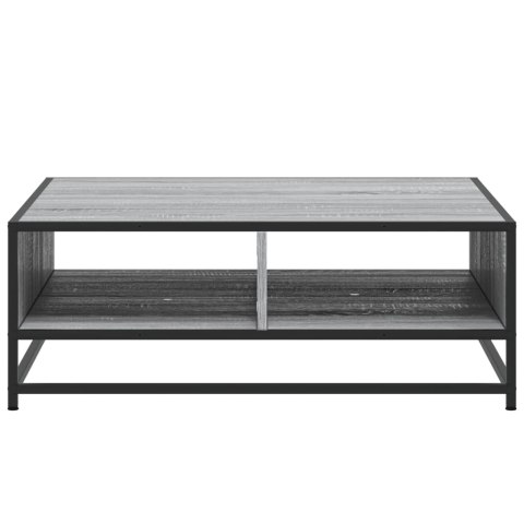 STOLIK KAWOWY SZARY DĄB SONOMA 80X80X30CM