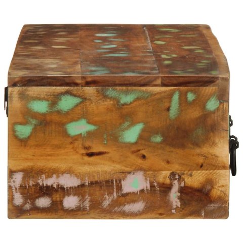 ŚCIENNA SZAFKA POD TV 100X30X19CM LITE DREWNO Z ODZYSKU