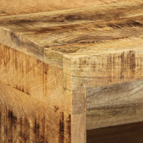 ŚCIENNA SZAFKA POD TV 40X30X19CM SUROWE DREWNO MANGO