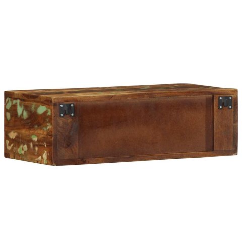 ŚCIENNA SZAFKA POD TV 60X30X19CM LITE DREWNO Z ODZYSKU