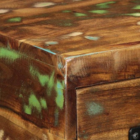 ŚCIENNA SZAFKA POD TV 60X30X19CM LITE DREWNO Z ODZYSKU