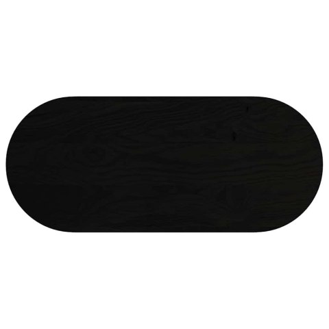 BLAT DO STOŁU BRĄZOWY 140X60X2CM LITE DREWNO DĘBOWE OWALNY