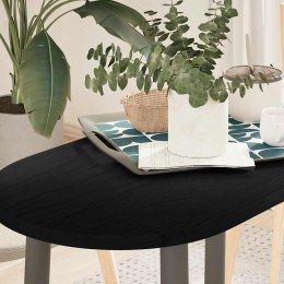 BLAT DO STOŁU BRĄZOWY 80X40X2CM LITE DREWNO DĘBOWE OWALNY