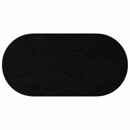 BLAT DO STOŁU BRĄZOWY 80X40X2CM LITE DREWNO DĘBOWE OWALNY