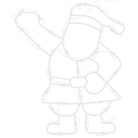 LAMPKI ŚWIĄTECZNE SYLWETKA ŚWIĘTEGO MIKOŁAJA 2 SZT. 35 LED