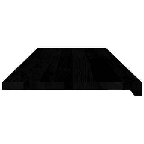 PARAPETY 2 SZT. CIEMNOBRĄZOWY 110X40X2CM LITE DREWNO DĘBOWE