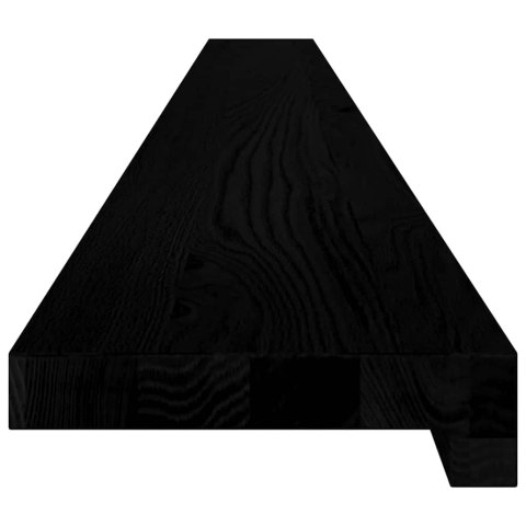 PARAPETY 2 SZT. CIEMNOBRĄZOWY 160X15X2CM LITE DREWNO DĘBOWE