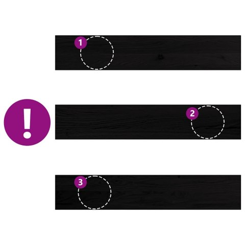 PARAPETY 2 SZT. CIEMNOBRĄZOWY 80X15X2CM LITE DREWNO DĘBOWE