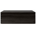 SKRZYNKA DREWNIANA Z POKRYWKĄ CZARNA LITE DREWNO SOSNOWE 40X30X13CM