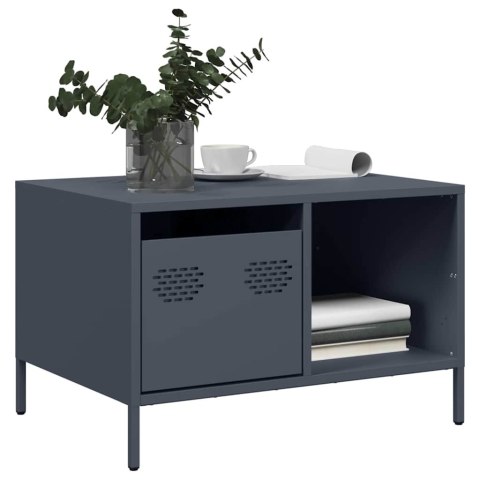 STOLIK KAWOWY ANTRACYT 68,5X50X43,5CM STAL WALCOWANA NA ZIMNO