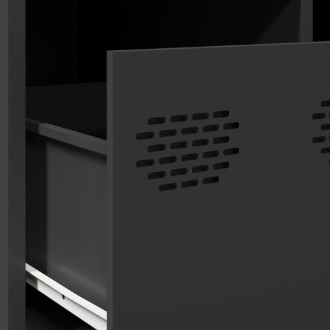 STOLIK KAWOWY CZARNY 68,5X50X43,5CM STAL WALCOWANA NA ZIMNO