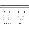 SYSTEM DO DRZWI PRZESUWNYCH DO MEBLI 200CM STAL WĘGLOWA