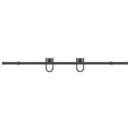 SYSTEM DO MONTAŻU DRZWI PRZESUWNYCH 200CM STAL CZARNY