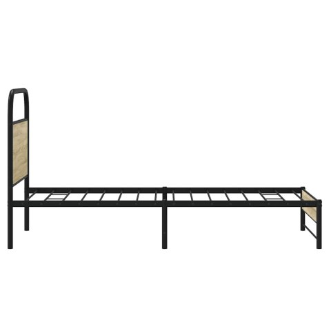 ŁÓŻKO BEZ MATERACA 75X190CM DĄB SONOMA