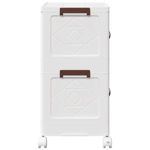 SKRZYNIA DO PRZECHOWYWANIA Z KÓŁKAMI 2-POZIOMOWA 75 L