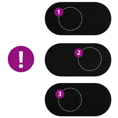 BLAT DO STOŁU BRĄZOWY 100X50X2CM LITE DREWNO DĘBOWE OWALNY