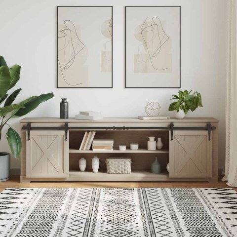 SYSTEM DO DRZWI PRZESUWNYCH DO MEBLI 200CM STAL WĘGLOWA