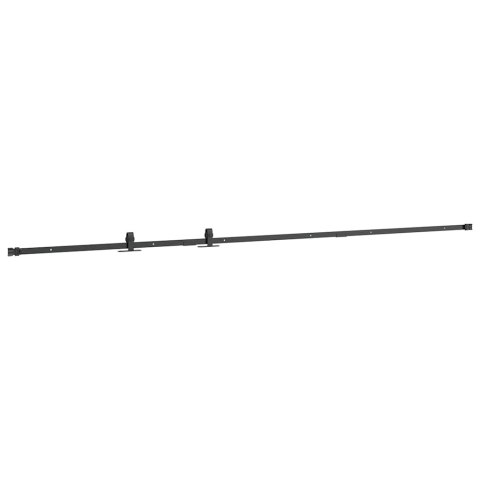 SYSTEM DO DRZWI PRZESUWNYCH DO MEBLI 244CM STAL WĘGLOWA