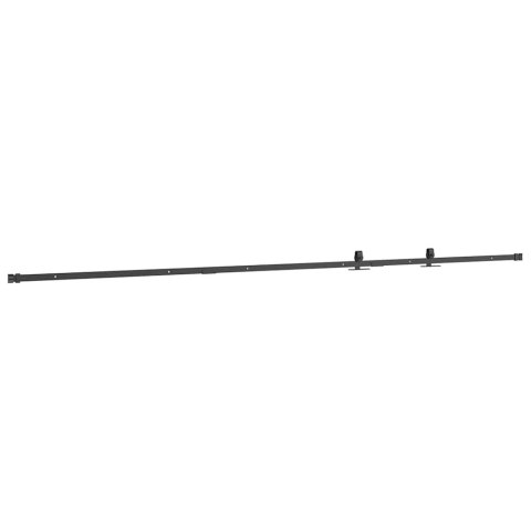 SYSTEM DO DRZWI PRZESUWNYCH DO MEBLI 244CM STAL WĘGLOWA