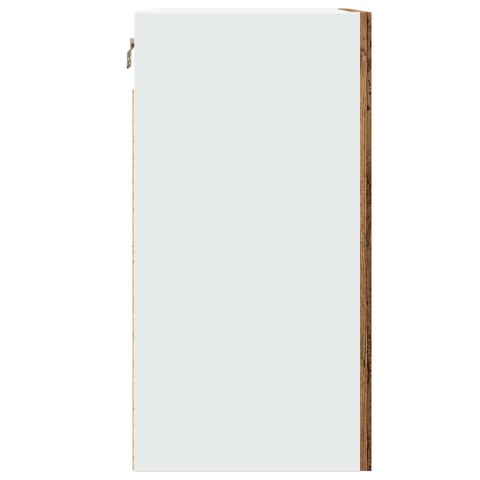 SZAFKA KUCHENNA WISZĄCA Z SZYBĄ STARE DREWNO 40X31X60CM