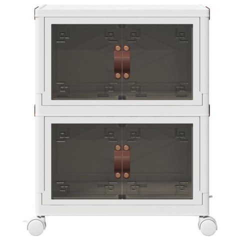 SKRZYNIA DO PRZECHOWYWANIA Z KÓŁKAMI 2-POZIOMOWA 28 L