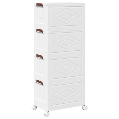 SKRZYNIA DO PRZECHOWYWANIA Z KÓŁKAMI 4-POZIOMOWA 28L