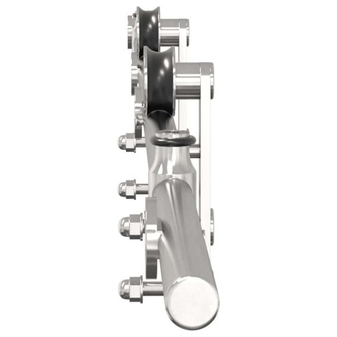 SYSTEM DO MOCOWANIA DRZWI PRZESUWNYCH 183CM STAL SREBRNY