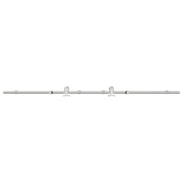 SYSTEM DO MOCOWANIA DRZWI PRZESUWNYCH 200CM STAL SREBRNY