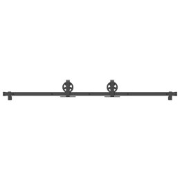 SYSTEM DO MONTAŻU DRZWI PRZESUWNYCH 183CM STAL CZARNY